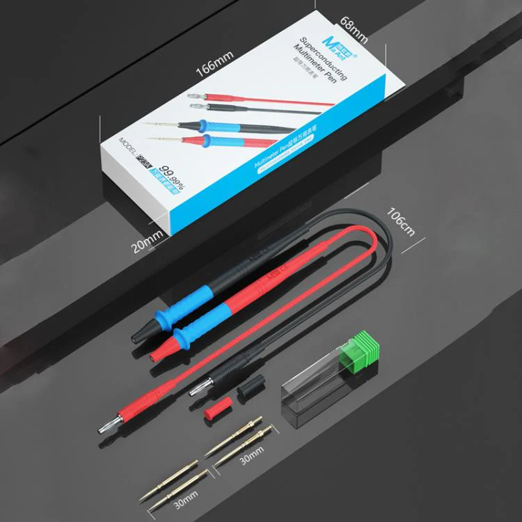 MaAnt P23A Multimeter Pens Pointed Silicone Cord Frostproof Detachable Stainless Steel Test Pen Accessories - Image 9
