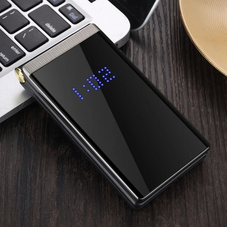 Mafam F120 Flip Phone, 2.4 inch, 5800mAh Battery, Support FM, SOS, External Time Display, GSM, Family Number, Big Keys, Dual SIM (Gun Metal) - Image 2