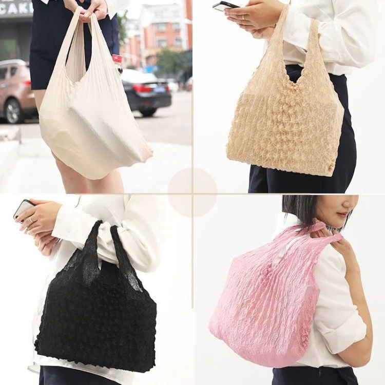 Magic Telescopic Pleated Bag Large Capacity Multi-Purpose Bubble Bag(Light Brown) - Image 7