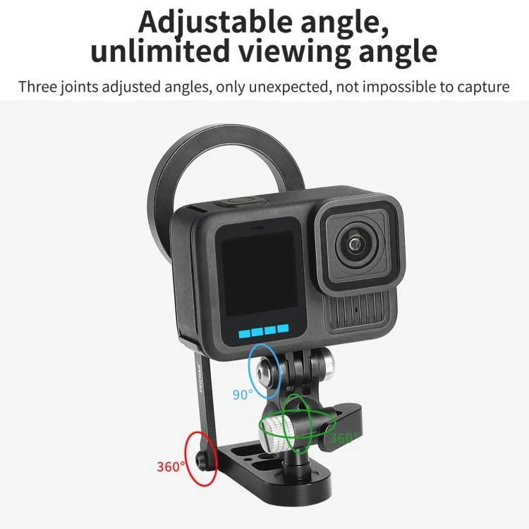 Magnetic Action Camera Mount Base For DJI Action 5 Pro/4/3/2 Quick Release - Image 4