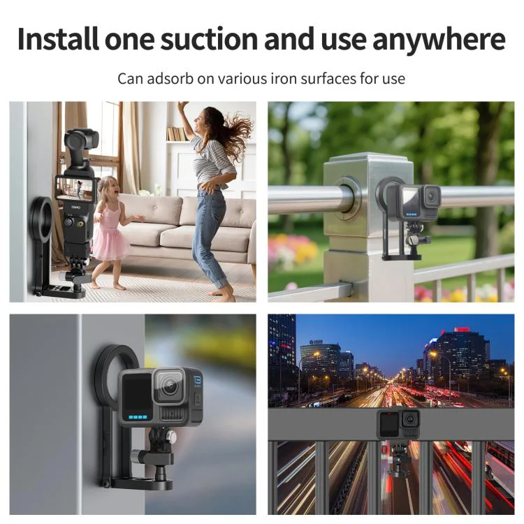Magnetic Action Camera Mount Base For GoPro 13 Quick Release - Image 15