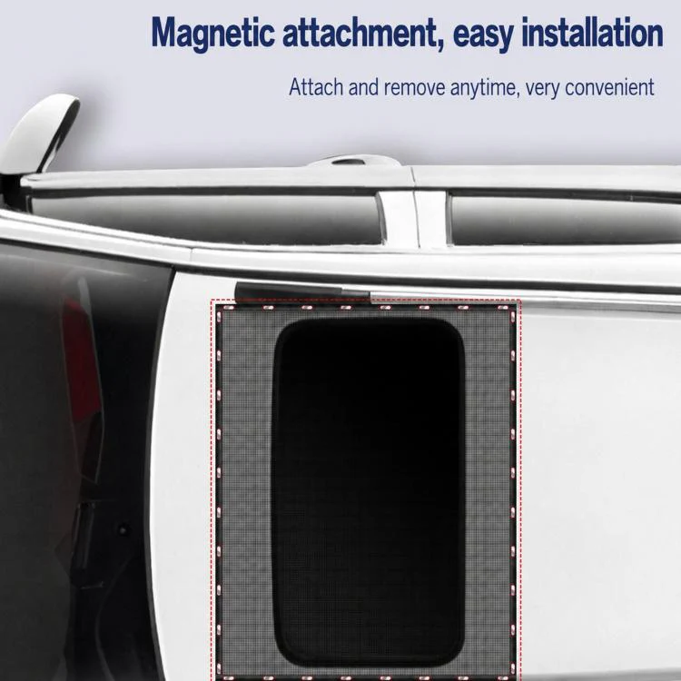 Magnetic Car Sunroof Mesh Shade Heat Insulation Sun & Mosquito Protection Net For Roof, Size: L - Image 7