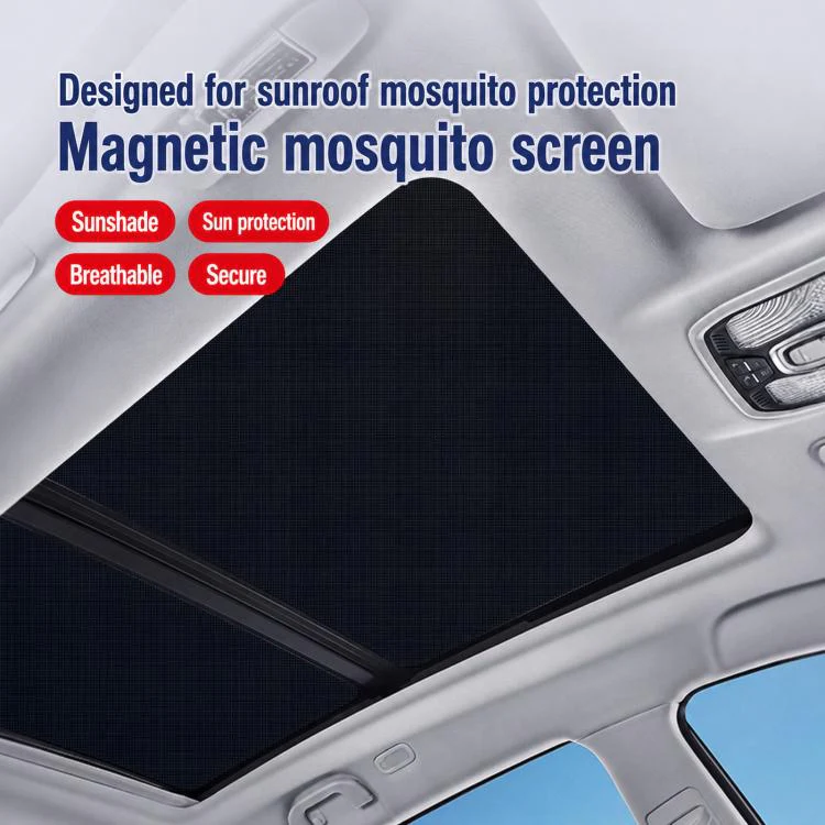 Magnetic Car Sunroof Mesh Shade Heat Insulation Sun & Mosquito Protection Net For Roof, Size: M - Image 3