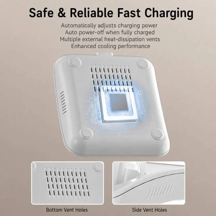 Magnetic Charging Stand With Passive Sound Amplifier Desktop Phone Holder(White) - Image 6