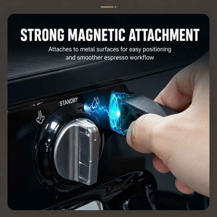 Magnetic Espresso Puck Screen Holder With Puck Screen Set Extraction Tool Stand B Type 51mm Set - Image 5