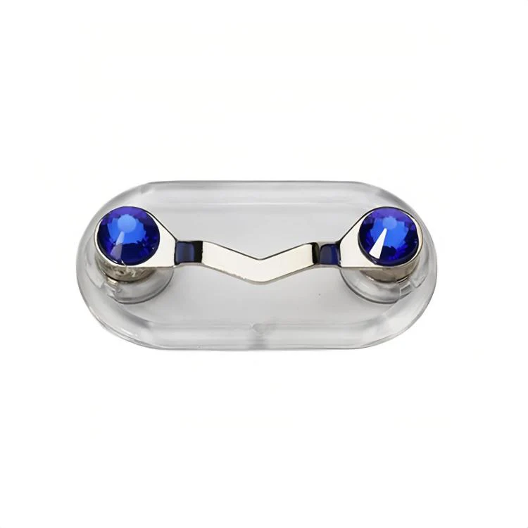 Magnetic Glasses Holder Magnetic Brooch Number Plate Headset Glasses Clip, Color: Dark Blue - Image 2