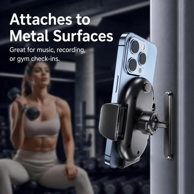 Magnetic Gym Phone Holder with Clip 360-degree Rotatable Workout Phone Mount C20C-CZ17 - Image 6