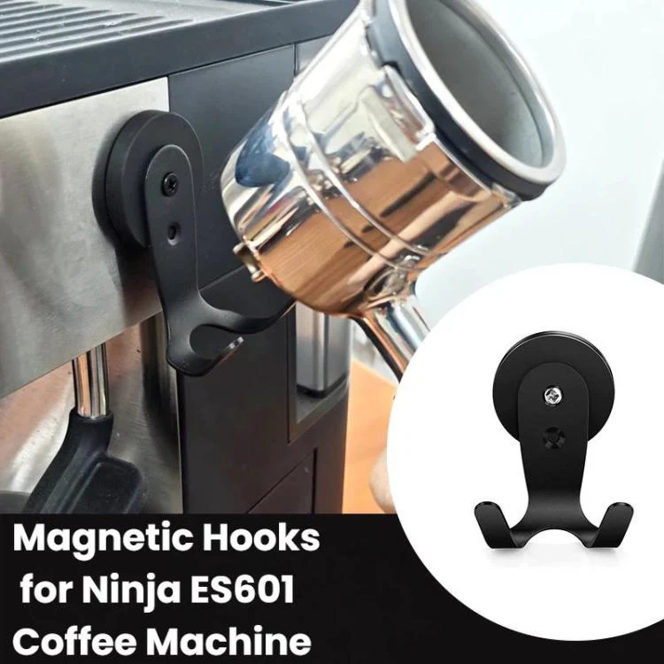Magnetic Hooks for Ninja ES601 Coffee Machines Coffee Handle Storage Rack(Black) - Image 2