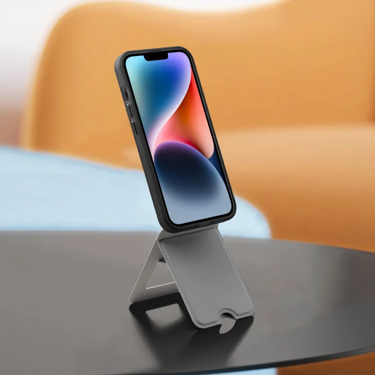 Magnetic Phone Desktop Folding Holder(Round Grey) - Image 7