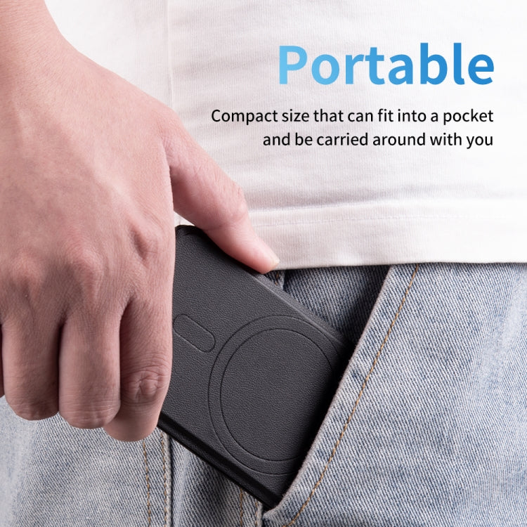 Magnetic Phone Desktop Folding Holder(Square Grey) - Image 6