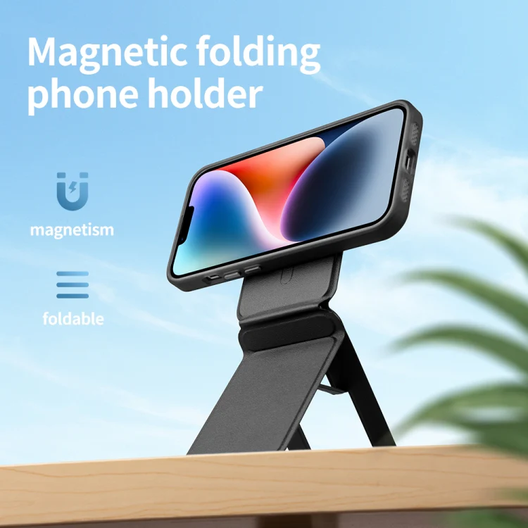 Magnetic Phone Desktop Folding Holder(Square Purple) - Image 2