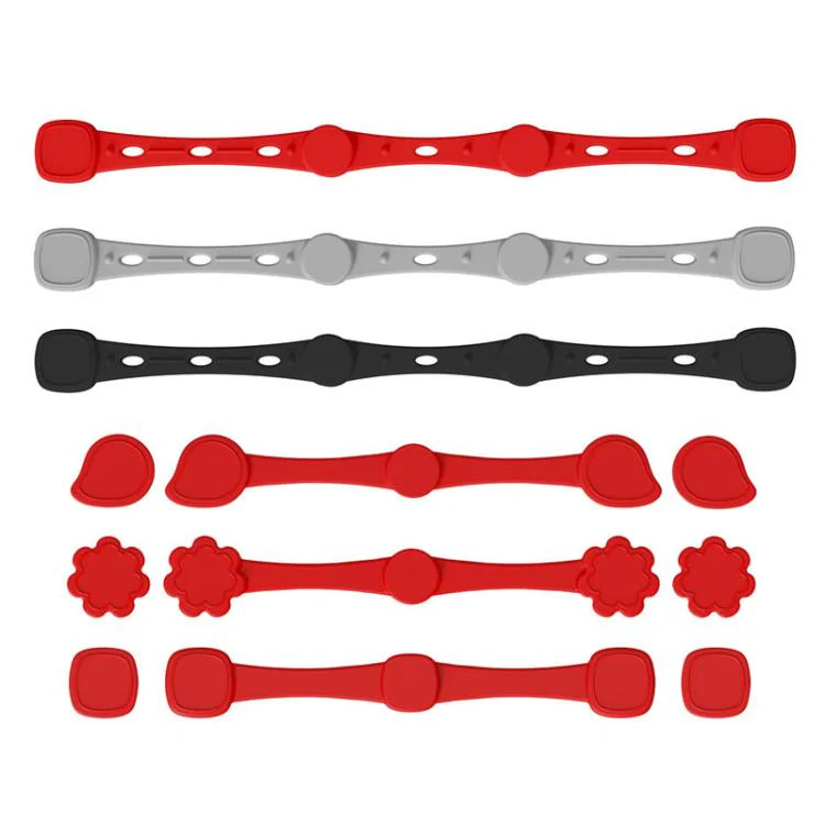 Magnetic Silicone Buckle for Air Fryer Parchment Paper Heat Resistant Liner Clips Extended Red - Image 3
