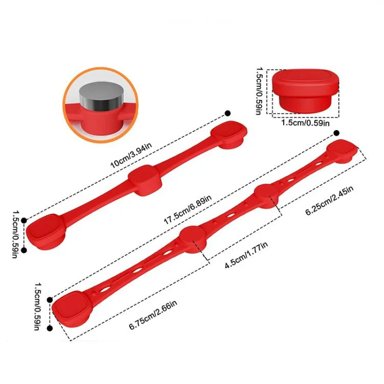 Magnetic Silicone Buckle for Air Fryer Parchment Paper Heat Resistant Liner Clips Teardrop Black - Image 7