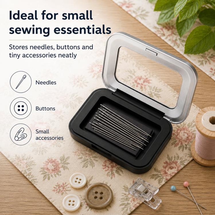 Magnetic Storage Box With Transparent Lid (S Matte Black) - Image 4