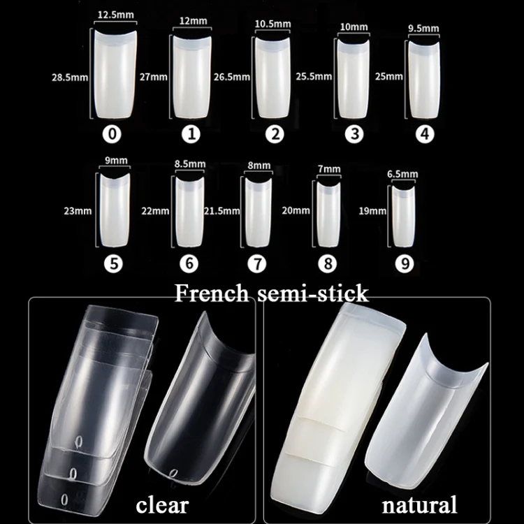 Manicure Tool Set Fingernails Word Cut Set, Specification: Natural French - Image 2