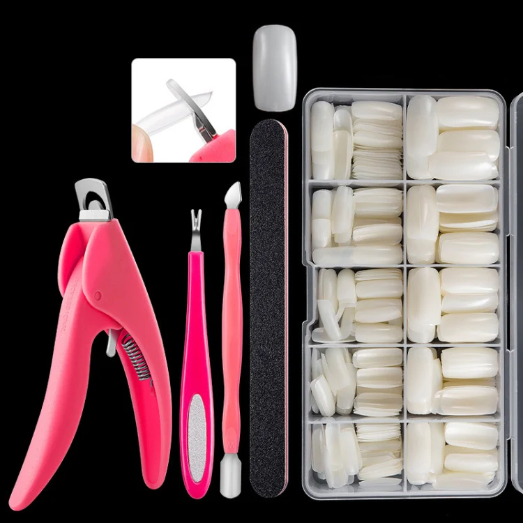 Manicure Tool Set Fingernails Word Cut Set, Specification: Natural Full Post