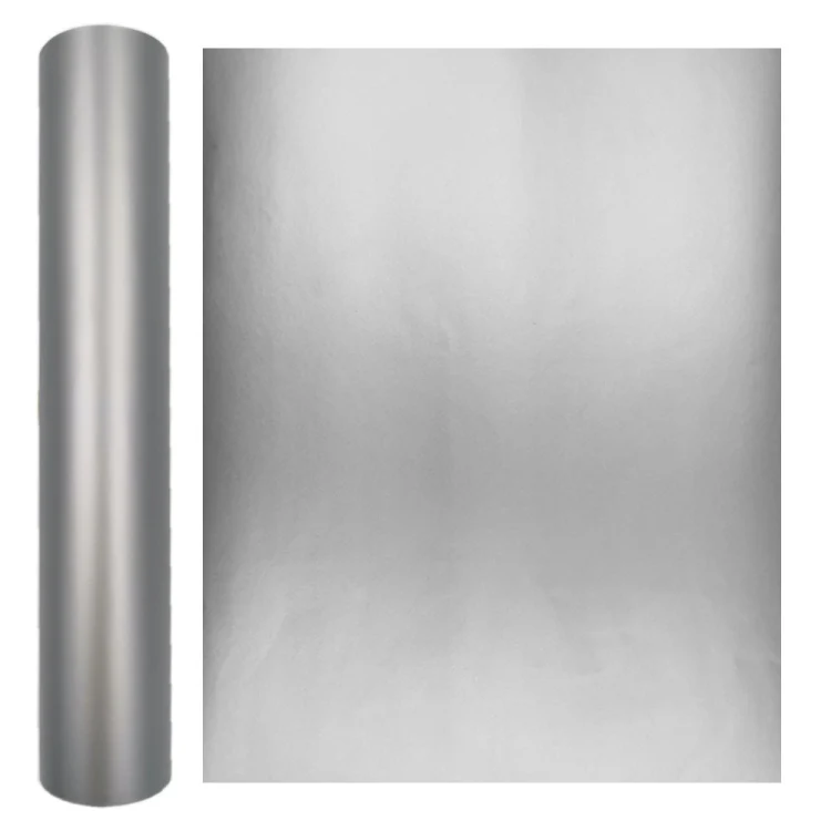 Matte Metal Self Adhesive Vinyl Lettering Sticker Cup Sticker Car Sticker, Size: 30x150cm(Silver)