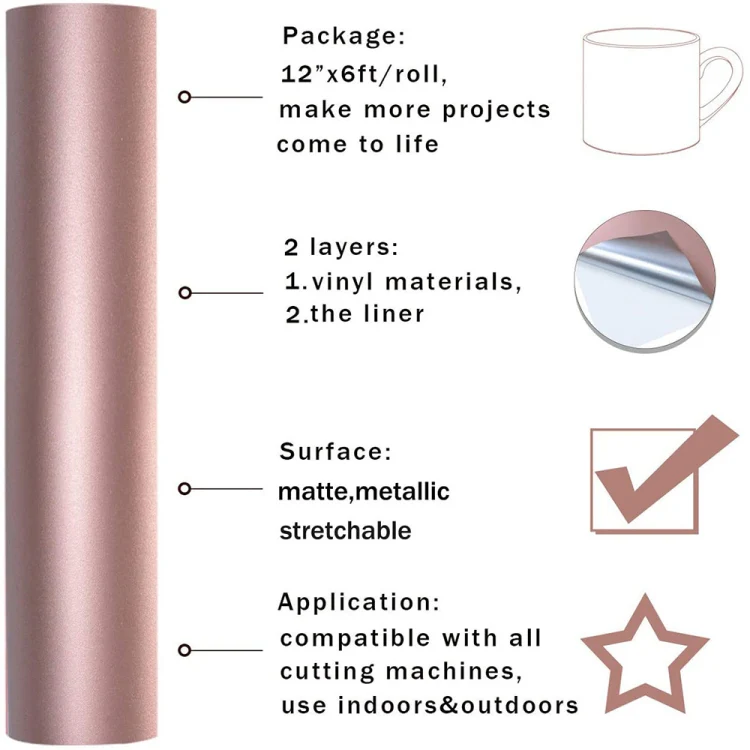 Matte Metal Self Adhesive Vinyl Lettering Sticker Cup Sticker Car Sticker, Size: 30x150cm(Silver) - Image 3