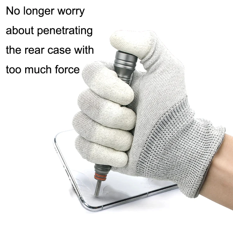 MaYuan Protect Glass Back Cover Broken Screen Pen Phone Glass Blasting Pen(Black) - Image 3