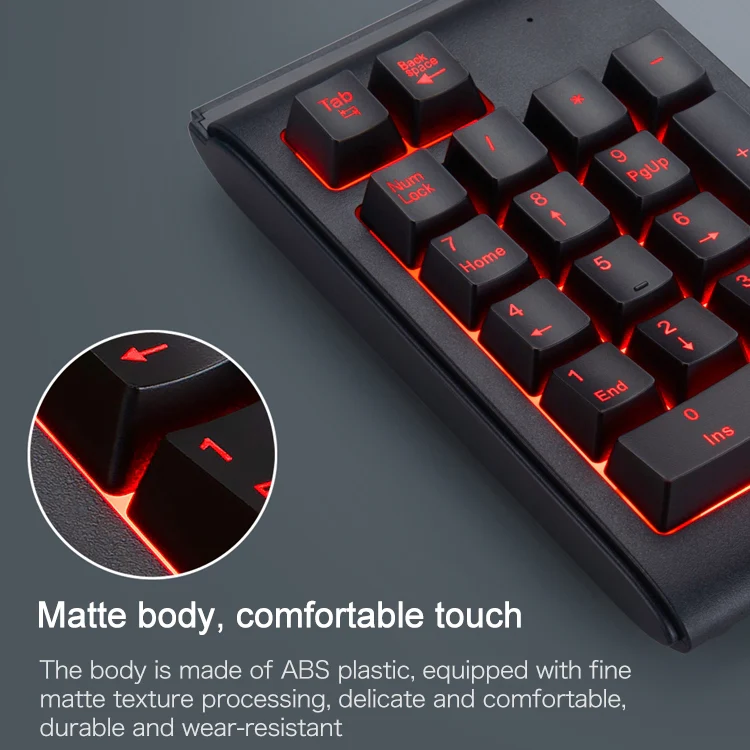 MC Saite 529 19 Keys Wired Three-color Backlight Numeric Keyboard - Image 10