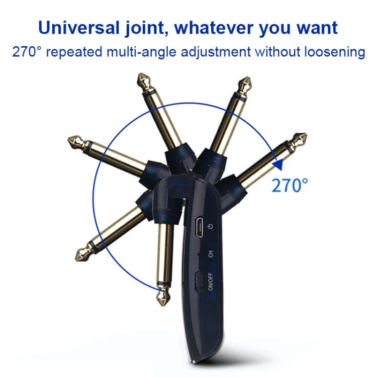 Measy AU688-U 20 Channels Wireless Guitar System Rechargeable Musical Instrument Transmitter Receiver - Image 6