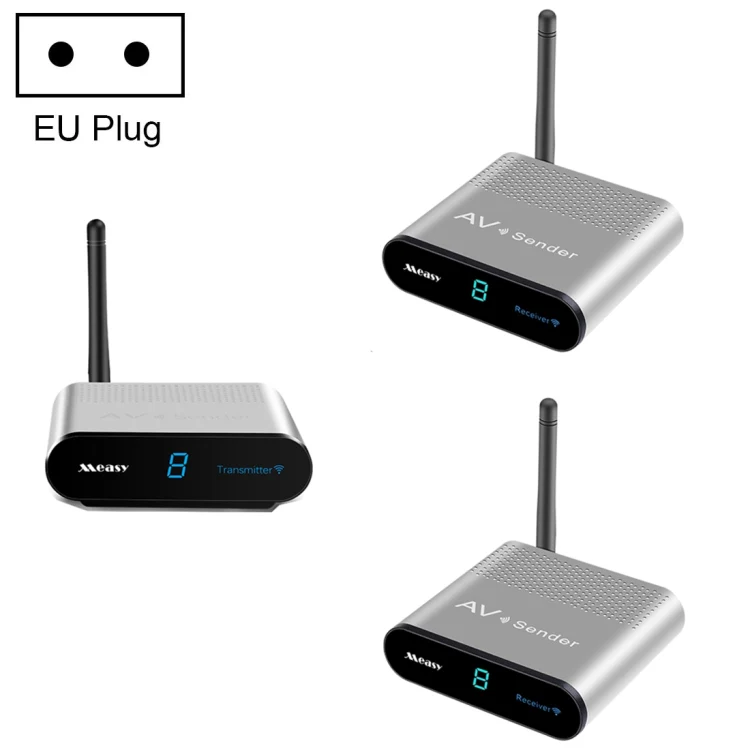 Measy AV530-2 5.8GHz Wireless Audio / Video Transmitter + 2 Receiver, Transmission Distance: 300m, EU Plug