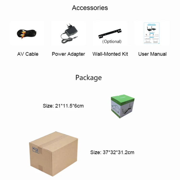 Measy AV530-2 5.8GHz Wireless Audio / Video Transmitter + 2 Receiver, Transmission Distance: 300m, EU Plug - Image 7