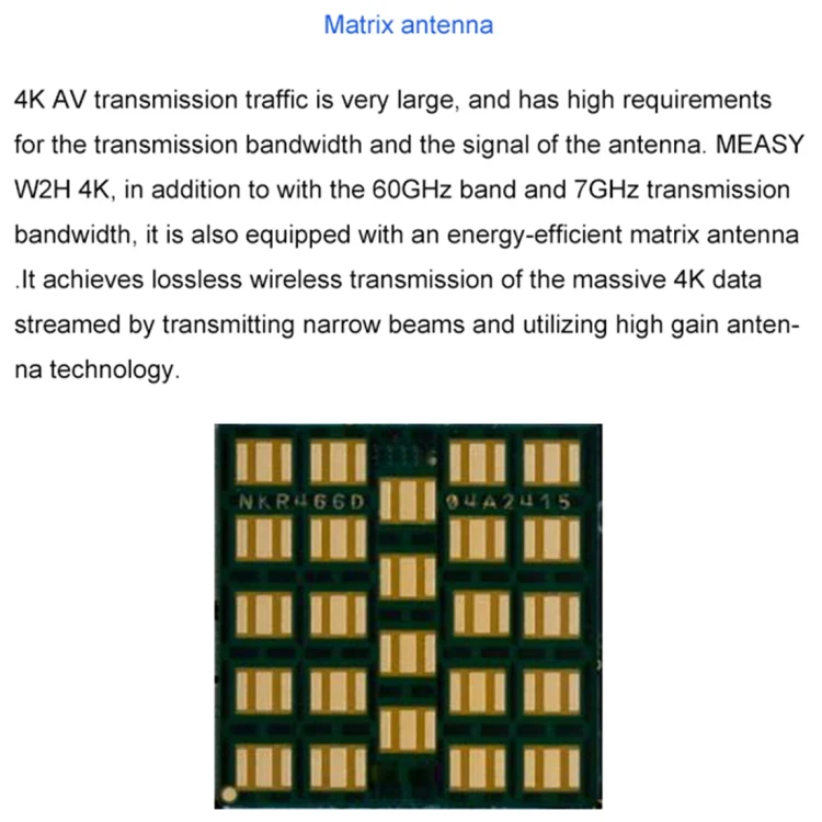 Measy W2H 60GHz 4K Ultra HD Wireless Transmission Kit, Transmission Distance: 30m, UK Plug - Image 6