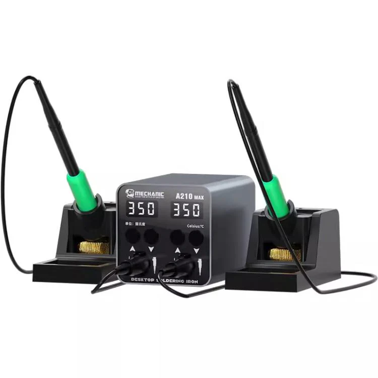 MECHANIC A210 Max Intelligent Constant Temperature Double-station Soldering Station, Plug:US Plug