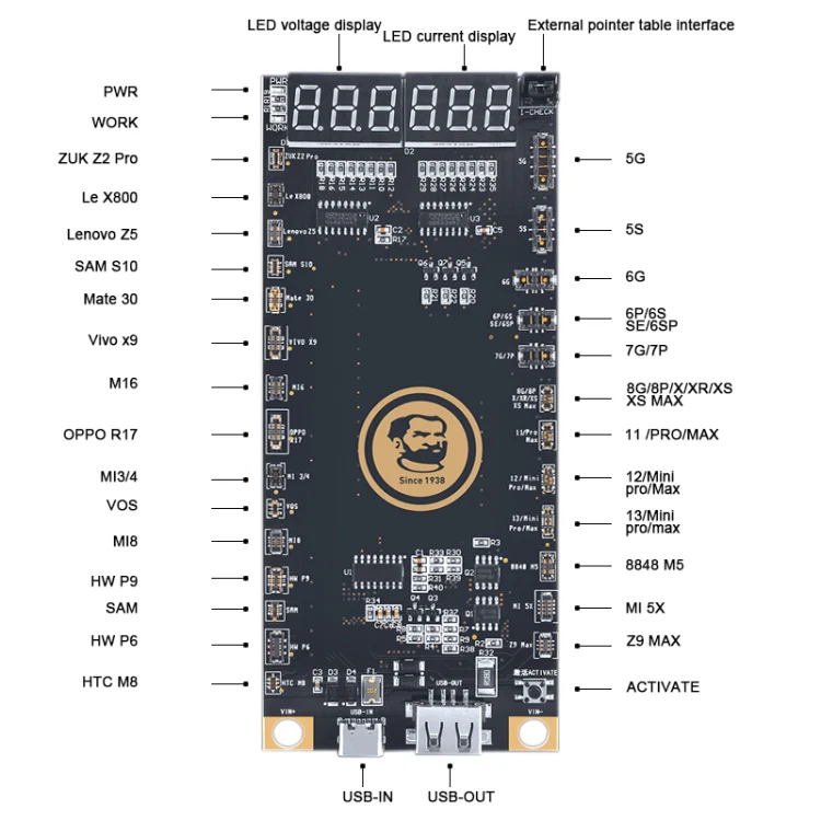 Mechanic BA27 Battery Activation Detection Board For iPhone 5-13 Pro Max / Android Phone - Image 2