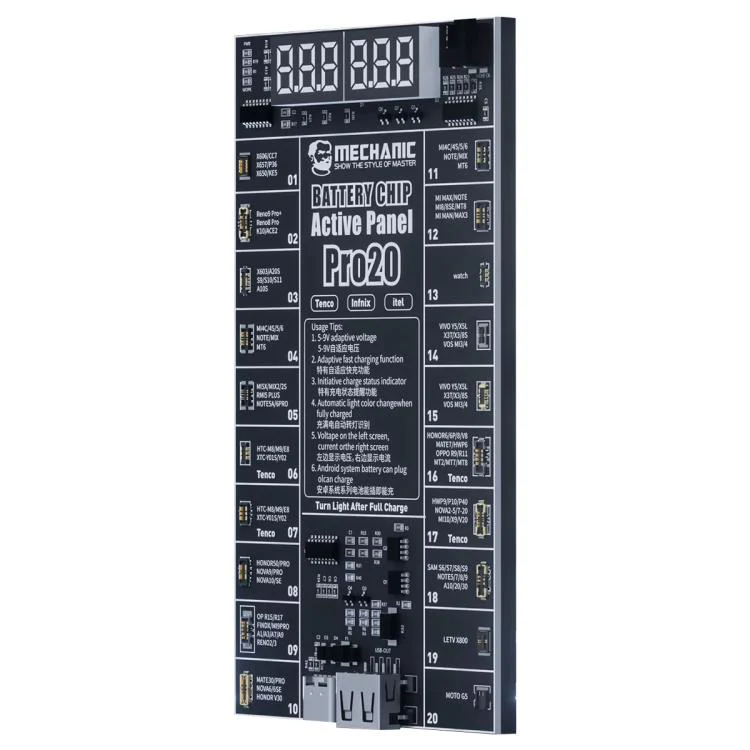 MECHANIC Pro20 Fast Charging Battery Chip Activation Detection Panel for Android