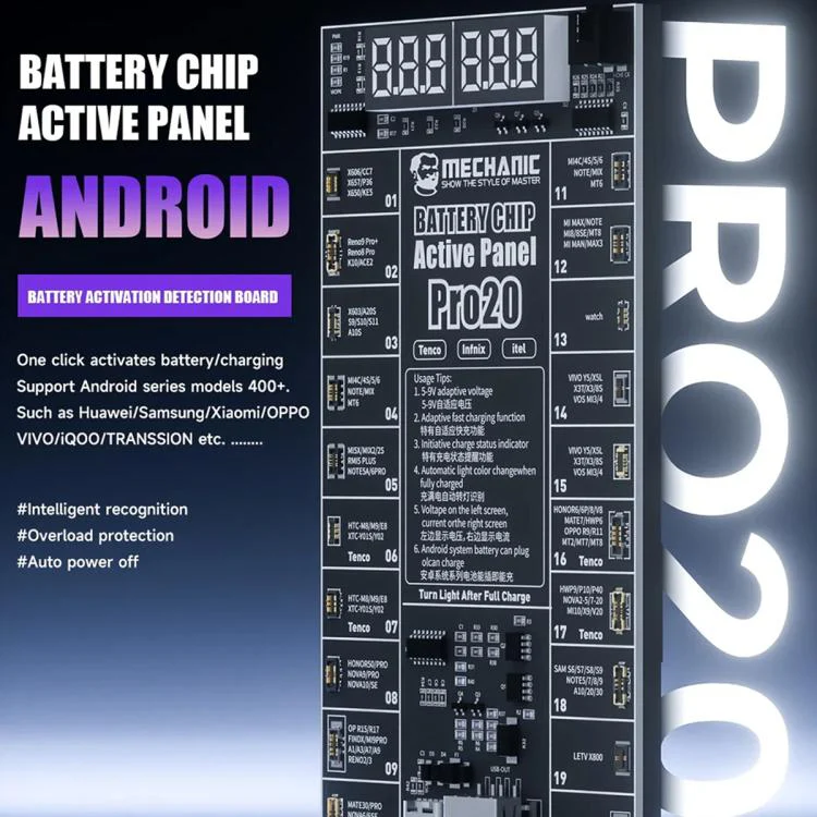 MECHANIC Pro20 Fast Charging Battery Chip Activation Detection Panel for Android - Image 2