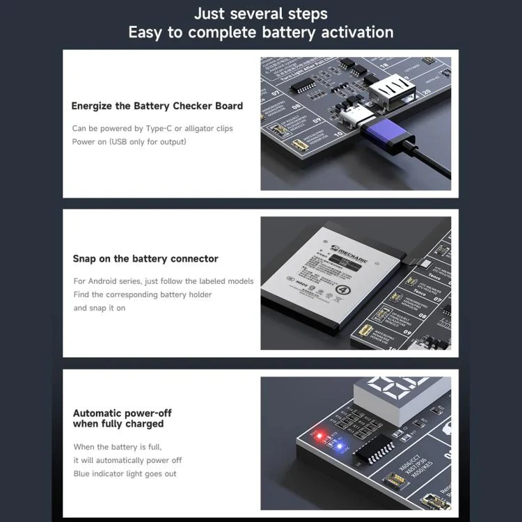 MECHANIC Pro20 Fast Charging Battery Chip Activation Detection Panel for Android - Image 3