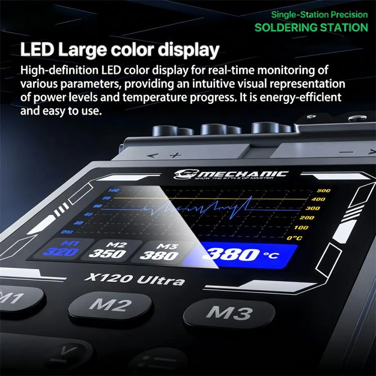 MECHANIC X120 Ultra Pen Style Intelligent Temperature Controlled Single Station Soldering Station - Image 7