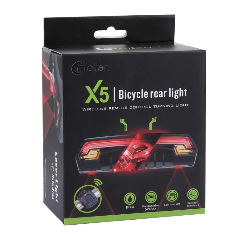 Meilan X5 Wireless Remote Control Laser Tail Lamp for Bicycle, Waterproof Level: IPX4 - Image 7
