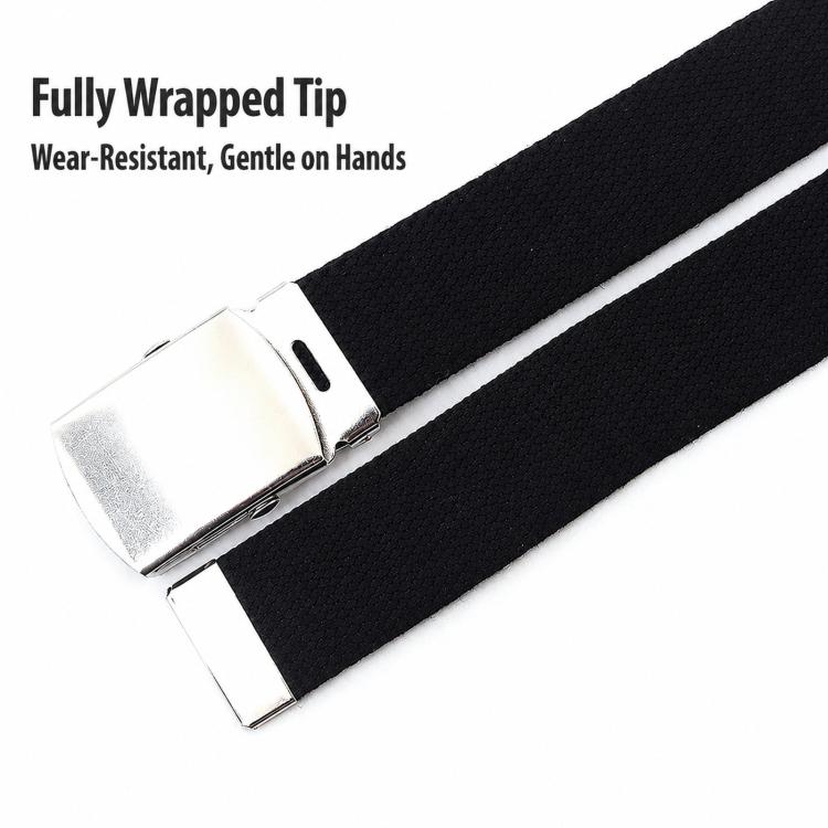 Men Canvas Web Belt 32mm Narrow Casual Belts With Slider Automatic Buckle, Length: 125cm(Army Green) - Image 5