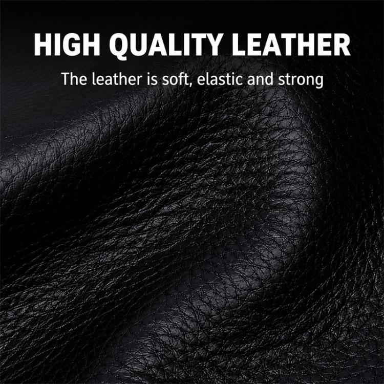 Men Geometric Print PU Leather Short Wallet(Coffee) - Image 7