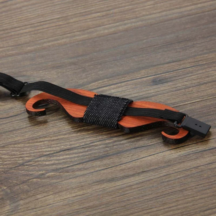 Men Ties Handmade Wooden Bow Ties, Color: 8 Character - Image 4