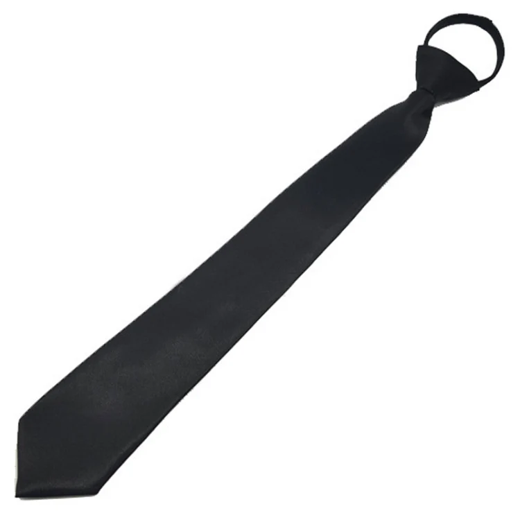Mens And Ladies Small Zipper Tie Arrow Shaped Short Narrow Tie, Style: Ladies