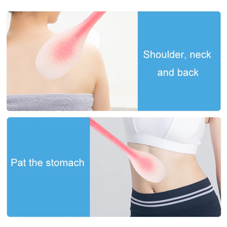 Meridian Points Gua Sha Patting Board Silicone Palm Massage Whacker, Style: Pink 38cm - Image 7