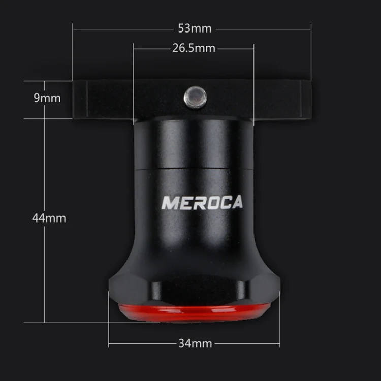 MEROCA MX2 Smart Sensor Brake Tail Light Mountain Bike Light USB Charging Road Bike Night Riding Tail Light, Color:Seat Cushion Installation Gold Pink - Image 3