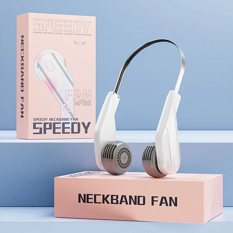 MF089 Speedy Neck Band Electric Fan(Pink) - Image 10