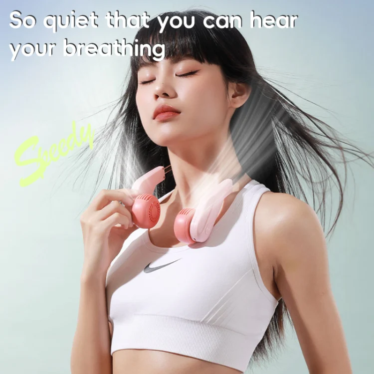 MF089 Speedy Neck Band Electric Fan(Pink) - Image 5