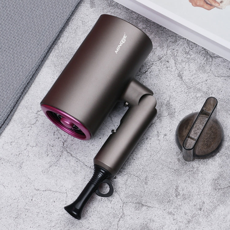 Mingge T1 T Style 1800W High-power Cold Hot Air Wind Fast Drying Folding Hair Dryer, Plug Type:UK Plug(Gray) - Image 2