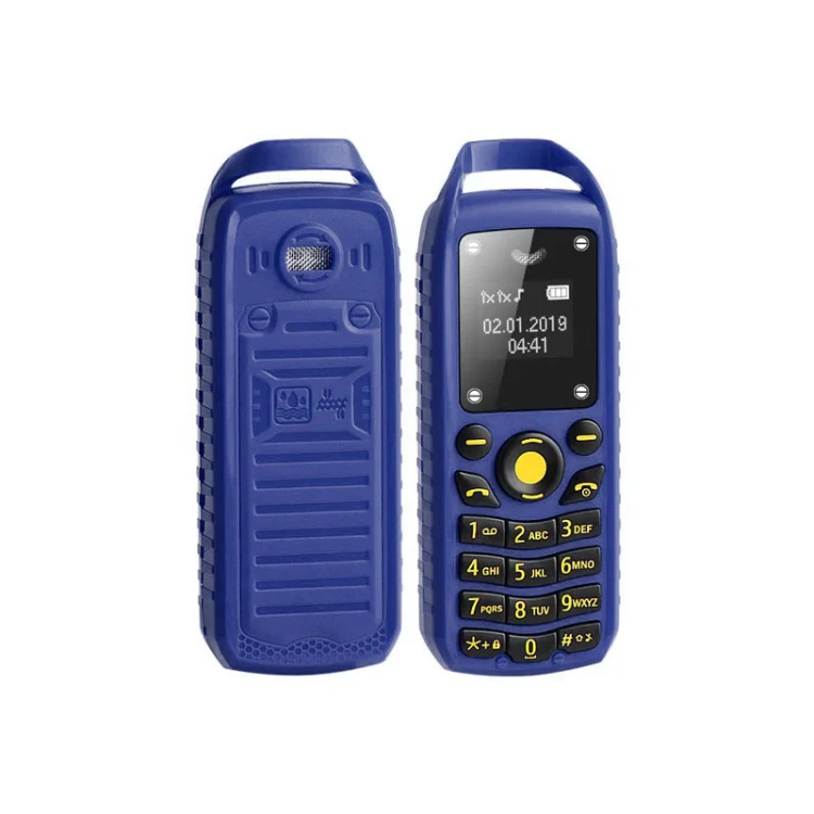 Mini B25 Headphone Mobile Phone, Hands Free Bluetooth Dialer Headphone, MP3 Music, Dual SIM, Network: 2G(Blue) - Image 2