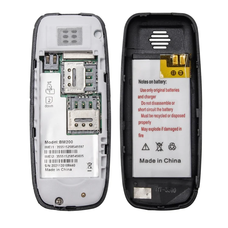 Mini BM200 Mobile Phone, 0.66 inch, MT6261D, 21 Keys, Bluetooth, MP3 Music, Dual SIM, Network: 2G (Red) - Image 3
