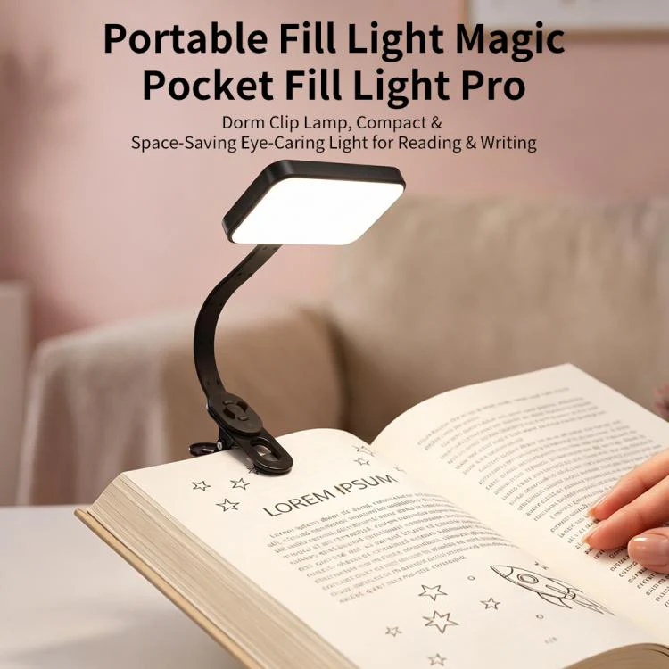 Mini Clip-on Reading Lamp Fill Light(Black) - Image 2