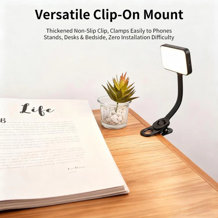 Mini Clip-on Reading Lamp Fill Light(Black) - Image 5