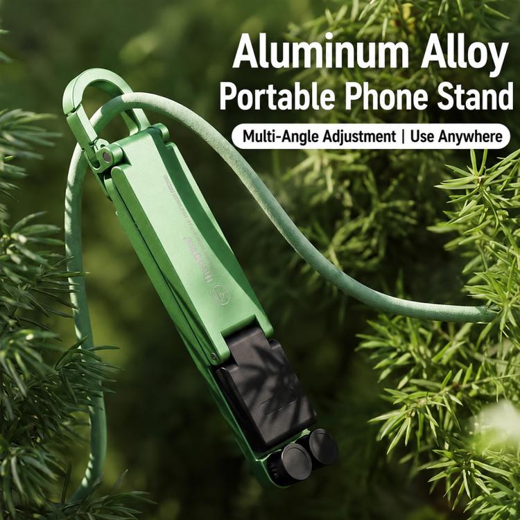 Mini Foldable Aluminum Alloy Keychain Phone Holder(Rose Gold) - Image 9