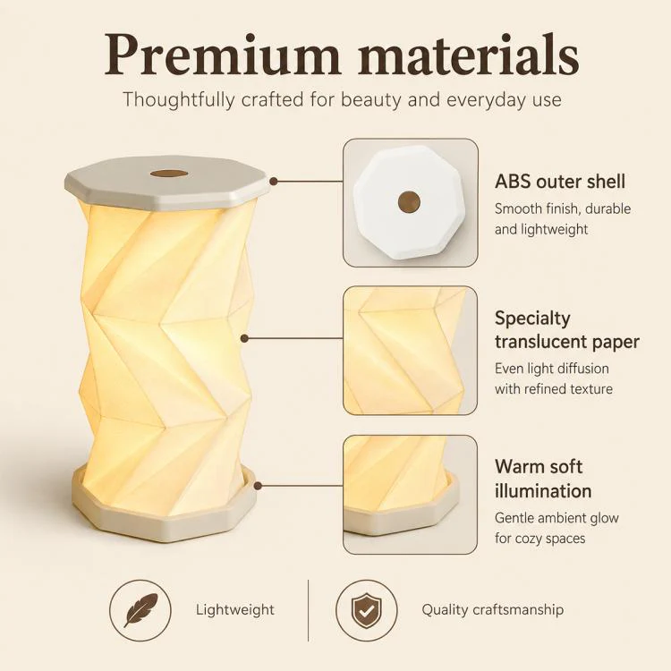 Mini Foldable Rotating Paper LED Lantern Night Light(Flying Apsaras) - Image 3